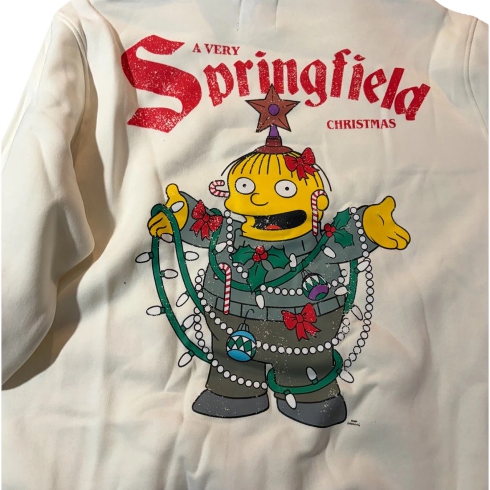 Primark White 'A Very Springfield Christmas' Sweater